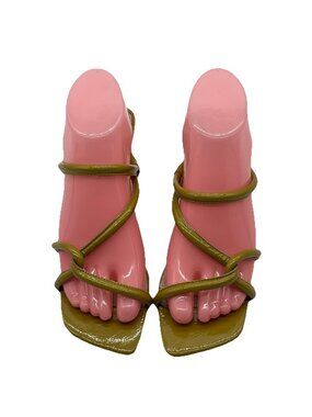 Intentionally Blank Heeled Sandals Women’s Sz 7 Leather Open Toe